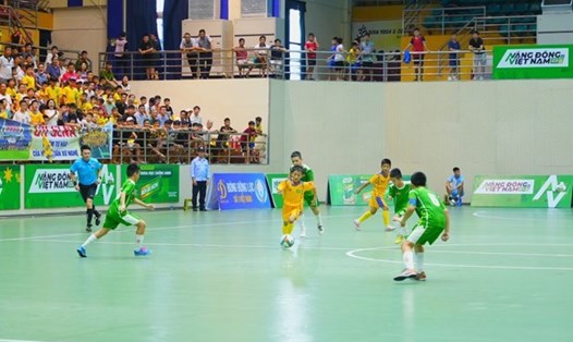 Đội U11 Sông Lam Nghệ An bị cấm thi đấu 2 năm liên quan đến nghi án gian lận tuổi cầu thủ. Ảnh: VFF