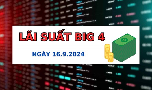 Lãi suất Agribank, BIDV, Vietcombank, VietinBank 16.9.2024.
