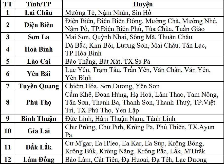 Du bao cac khu vuc co nguy co xay ra lu quet, sat lo dat da. Anh: