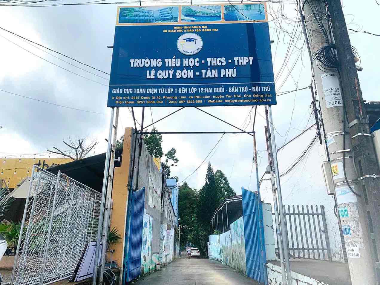 Trường TH-THCS-THPT Lê Quý Đôn - huyện Tân Phú. Ảnh: HAC