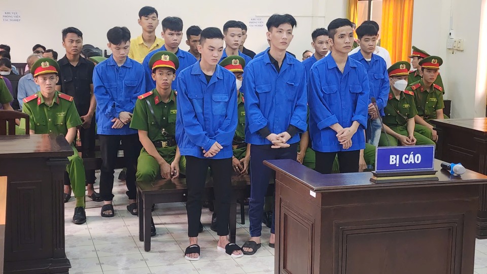 Các bị cáo đã thực hiện nhiều vụ cướp trên địa bàn tỉnh Kiên Giang, An Giang. Ảnh: Văn Vũ