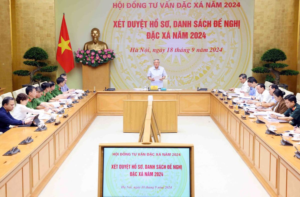 Phien hop cua Hoi dong tu van dac xa nam 2024. Anh: Nguyen Hoang