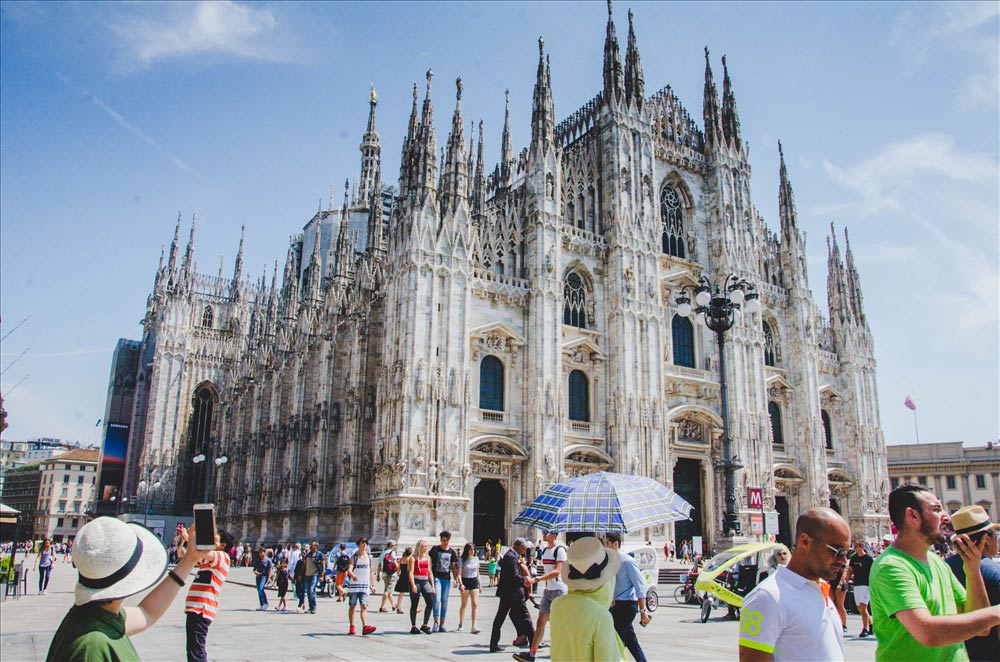 Nhà thờ lớn nhất tại Milan, Italy. Ảnh: Trần Ánh Dương