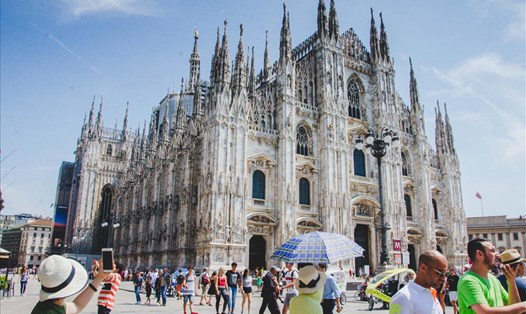 Nhà thờ lớn nhất tại Milan, Italy. Ảnh: Trần Ánh Dương