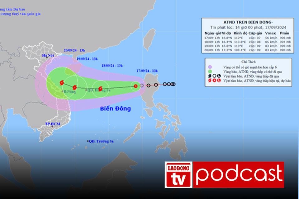 Tin sáng: Dự báo thời điểm áp thấp mạnh lên thành bão số 4