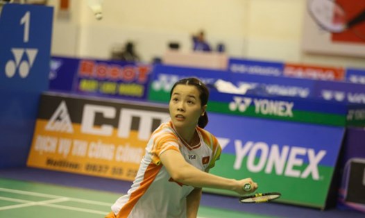 Tay vợt Thùy Linh tại Vietnam Open 2024. Ảnh: Đinh Nguyễn