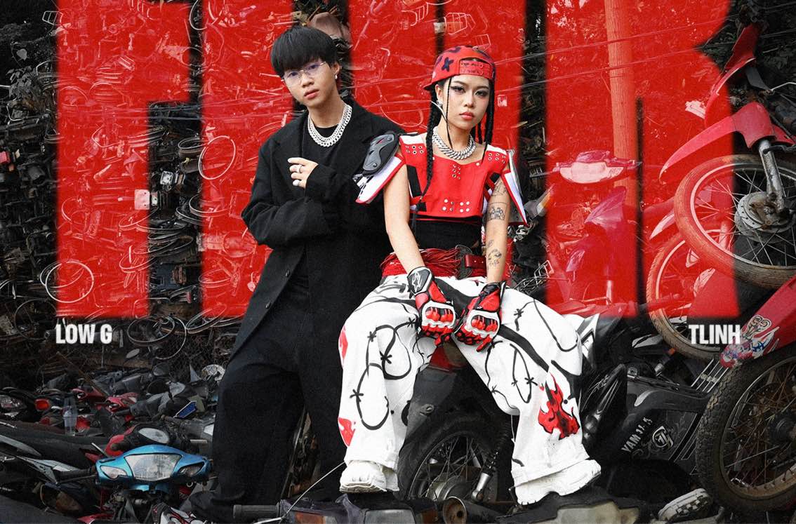 Rapper tlinh và Low G (bên trái). Ảnh: NSX