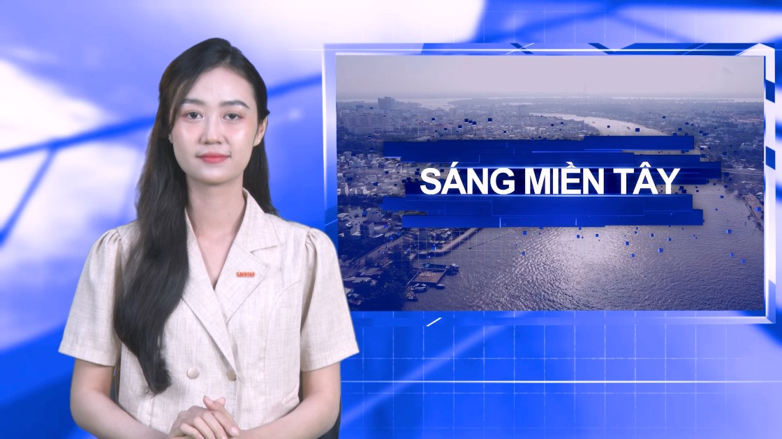 Bản tin Sáng miền Tây. Ảnh: Tạ Quang