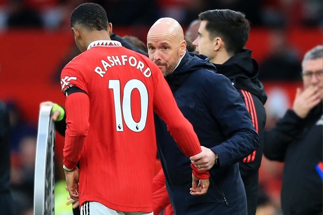 Rashford cần lấy lại phong độ như trong mùa giải đầu tiên dưới thời Ten Hag. Ảnh: AFP