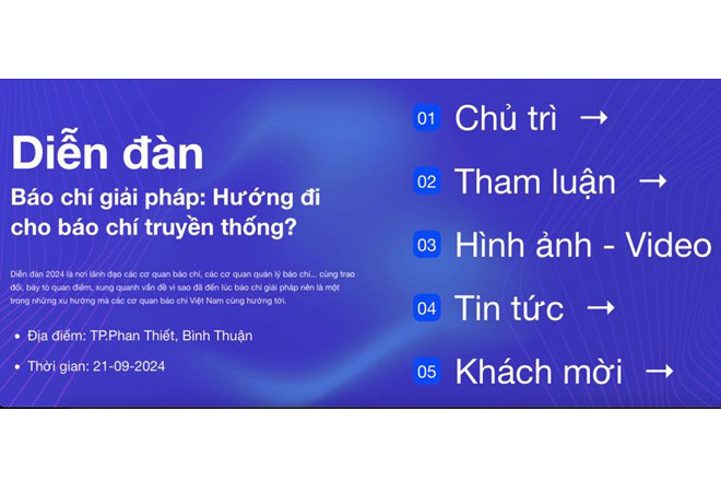 Diễn đàn Tổng Biên tập “Báo chí giải pháp: Hướng đi cho báo chí truyền thống?” sẽ diễn ra vào ngày 21.9.2024. Ảnh: Phạm Đông