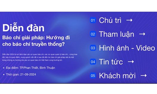 Diễn đàn Tổng Biên tập “Báo chí giải pháp: Hướng đi cho báo chí truyền thống?” sẽ diễn ra vào ngày 21.9.2024. Ảnh: Phạm Đông