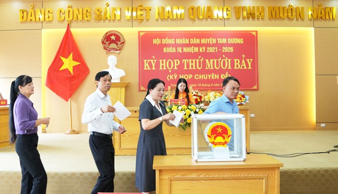 Tam Dương có chủ tịch huyện sau 2 tháng để trống