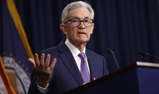 Chủ tịch Ngân hàng Dự trữ Liên bang Mỹ (Fed) Jerome Powell. Ảnh: Yahoo!Finance (Kevin Dietsch/Getty Images)