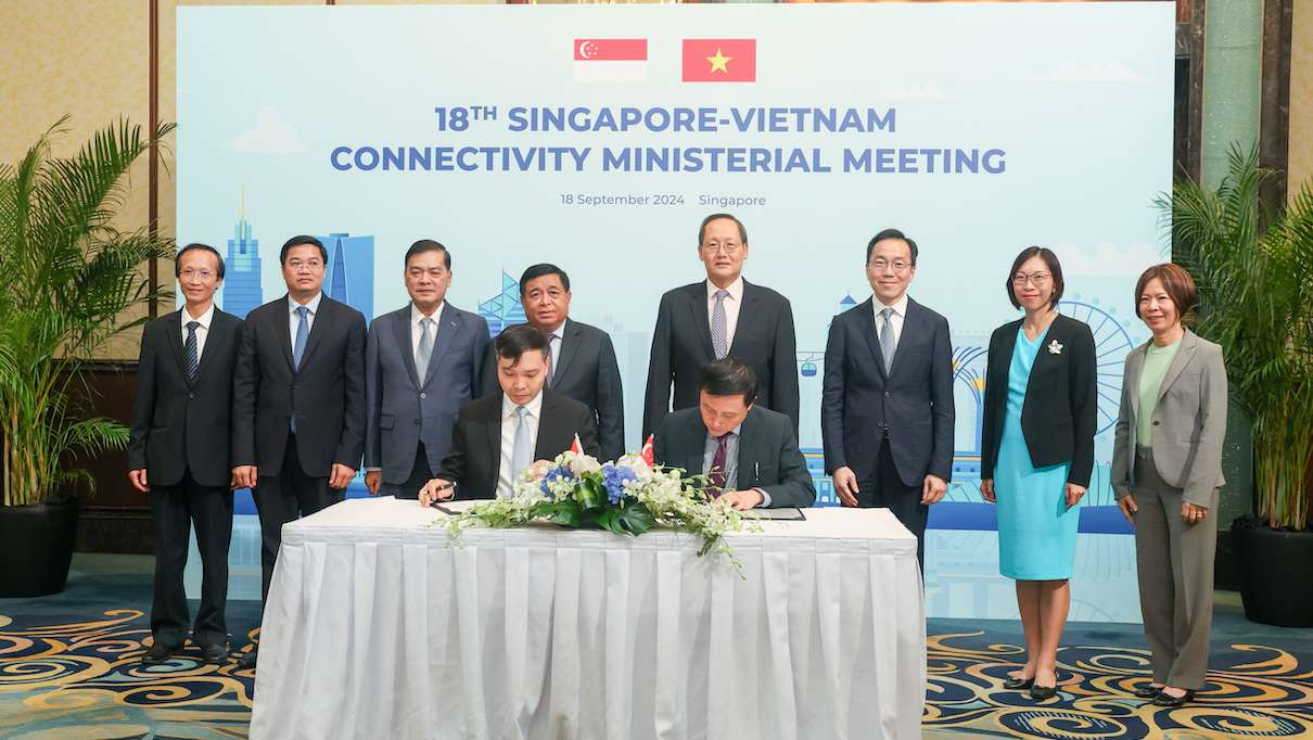 Hội nghị Bộ trưởng lần thứ 18 về Kết nối kinh tế Việt Nam - Singapore. Ảnh: Bộ Kế hoạch và Đầu tư