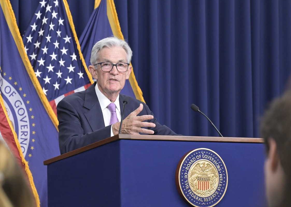 FED Chairman Jerome Powell speaks at a press conference on September 18. Photo: Fed