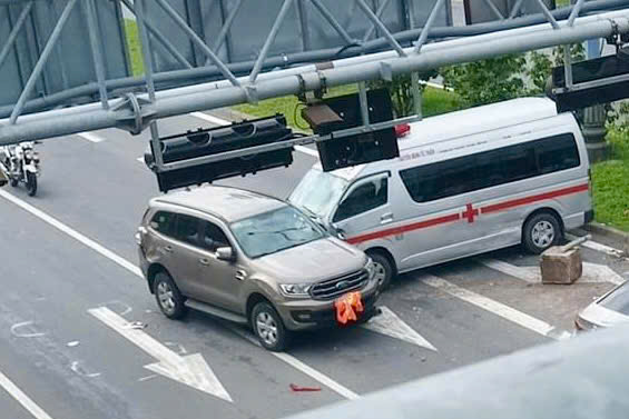 Hiện trường vụ tai nạn. Ảnh: Lương Ý