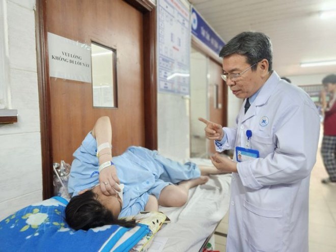 Dialysis patient. Photo: HUONG SON