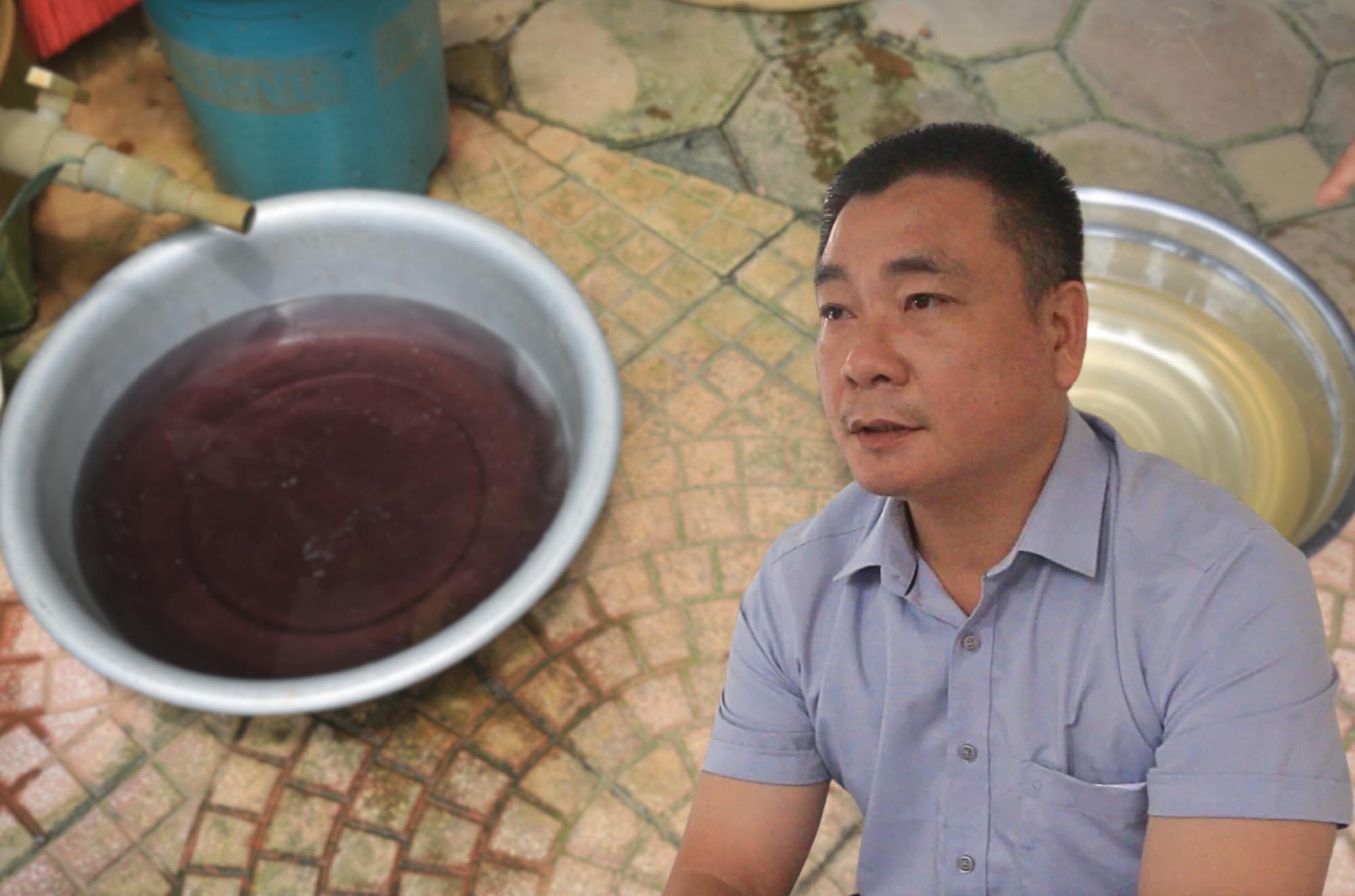 Người dân Khu đất 6,9ha hiện phải sử dụng nguồn nước giếng khoan không đảm bảo sức khỏe. Ảnh: Khánh An