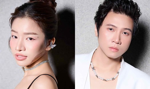 Ca sĩ Vương Anh Tú (bên phải) và Lâm Bảo Ngọc. Ảnh: NVCC