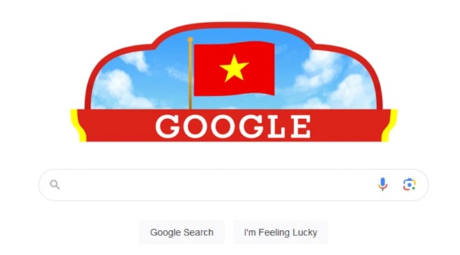 Google đổi giao diện chào mừng Quốc khánh Việt Nam