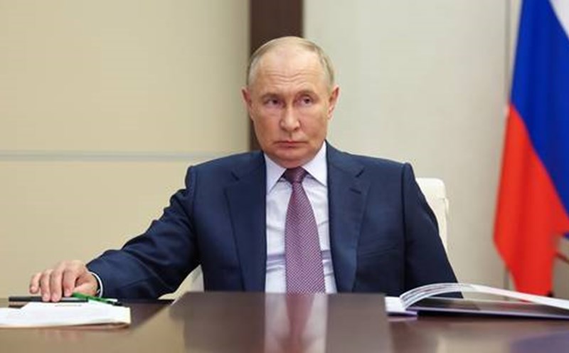Tổng thống Putin tuyên bố Ukraina không đạt được mục đích khi tấn công Kursk. Ảnh: Sputnik