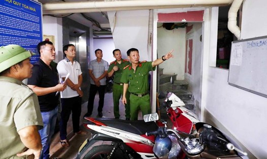 Đoàn liên ngành quận Bắc Từ Liêm (Hà Nội) kiểm tra, rà soát phòng cháy chữa cháy tại 1 địa chỉ ở ngõ 205/53 đường Xuân Đỉnh. Ảnh: Hanoi.gov.vn