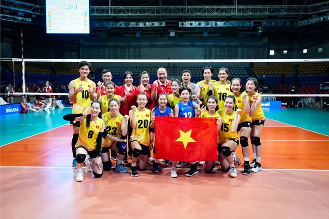 Tuyển Việt Nam giành hạng 3 FIVB Challenger Cup 2024. Ảnh: Volleyballworld 