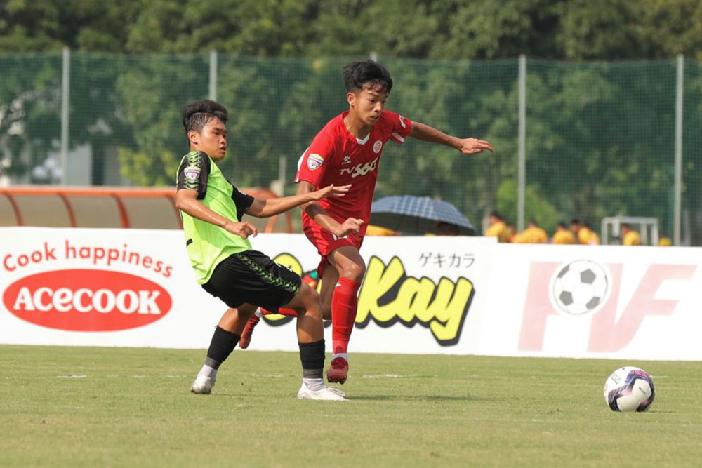 U15 Thể Công Viettel bất ngờ bại trận trước U15 Bà Rịa - Vũng Tàu. Ảnh: VFF