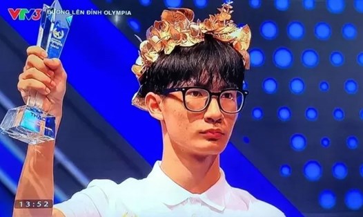 Chu Ngọc Quang Vinh từng giành ngôi vô địch, mang về vòng nguyệt quế cuộc thi tháng 1, quý I, Đường lên đỉnh Olympia. Ảnh: Đơn vị cung cấp