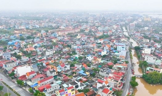 Một góc xã Xuân Phúc (huyện Xuân Trường, tỉnh Nam Định) - xã mới vừa mới được thành lập trên cơ sở sắp xếp 3 xã. Ảnh: VGP