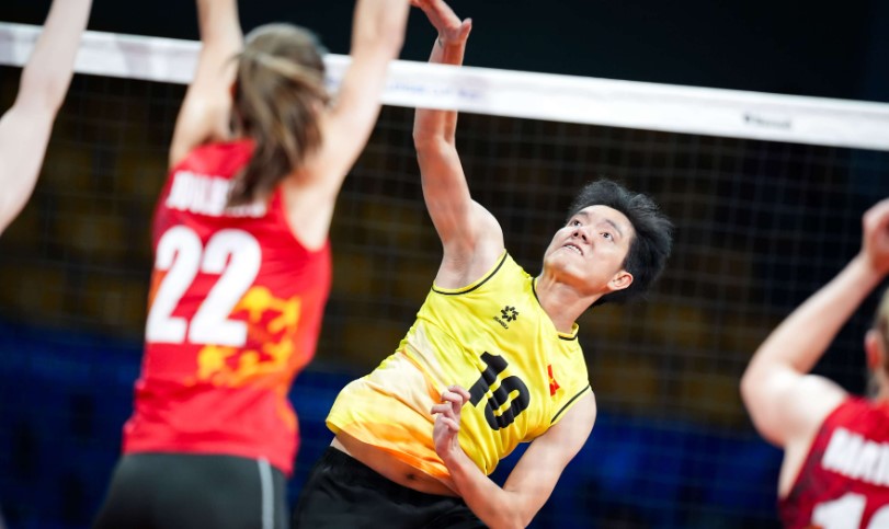 Bích Tuyền tại giải FIVB Challenger Cup 2024. Ảnh: FIVB