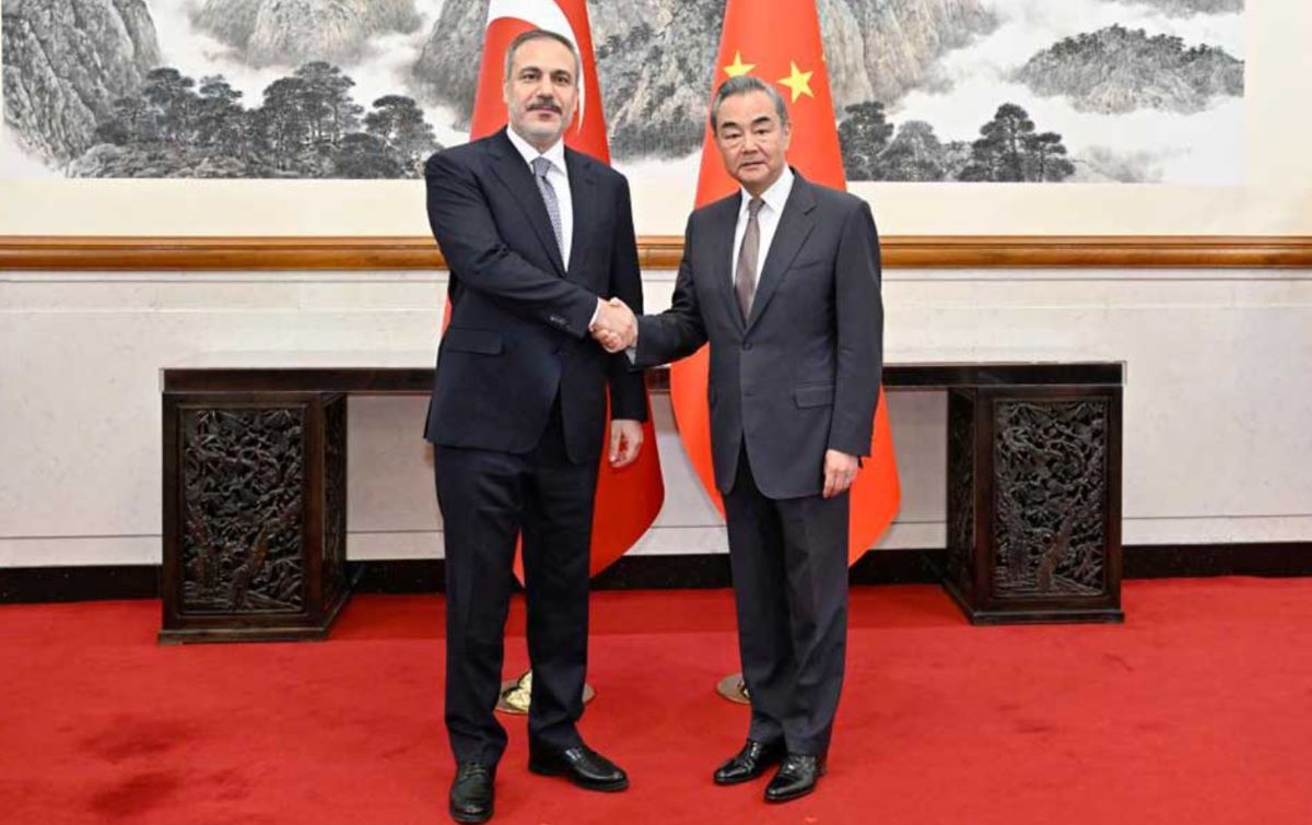 Visiting Turkish Foreign Minister Hakan Fidan met with his Chinese counterpart Wang Yi in Beijing on June 4, 2024. Photo: Xinhua