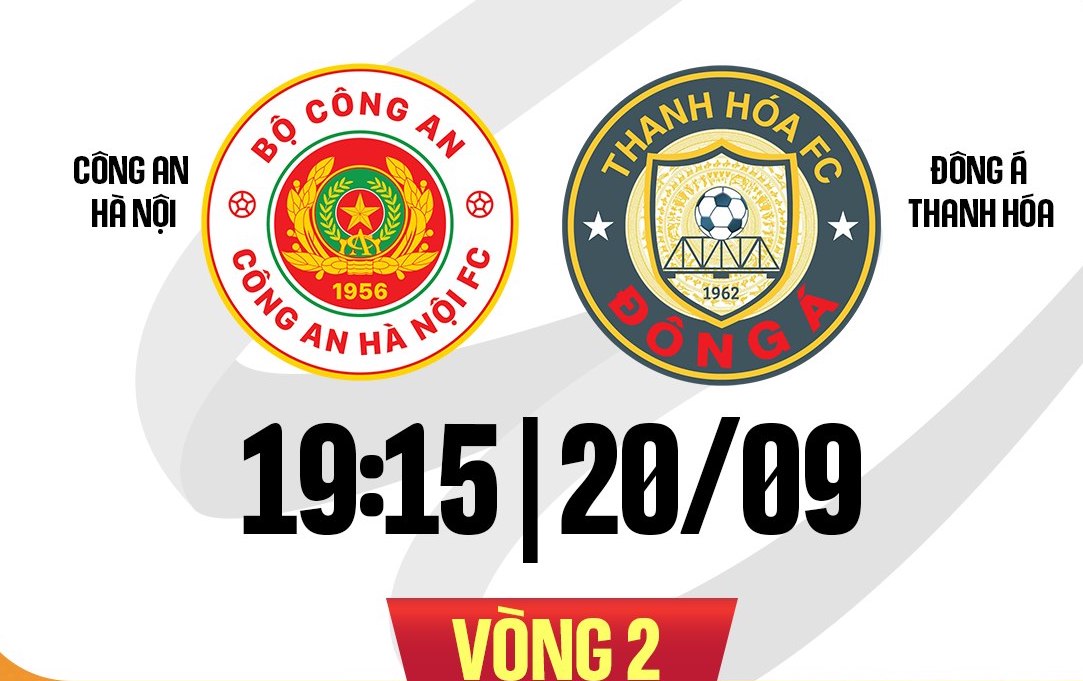 Công an Hà Nội gặp Thanh Hóa tại vòng 2 V.League 2024-2025. Ảnh: FPT Play