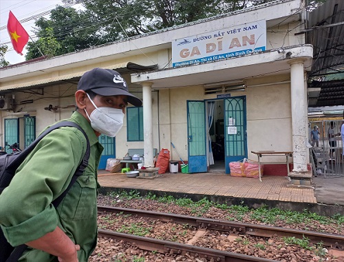 Ga Dĩ An, Bình Dương. Ảnh: Đình Trọng