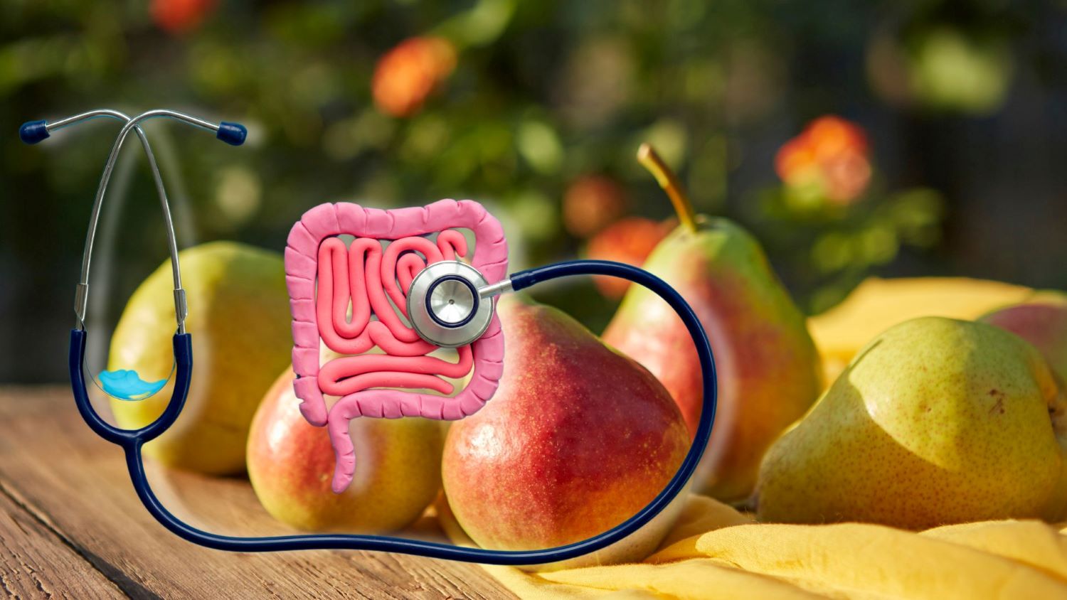 Quả lê tốt cho đường ruột và tiêu hóa khỏe mạnh. Đồ họa: Thanh Thanh 