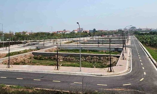 Một khu đất đấu giá tại Đan Phượng (Hà Nội). Ảnh: Cao Nguyên