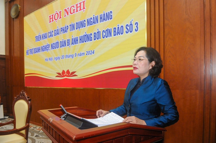 Thong doc NHNN Nguyen Thi Hong nhan manh cac nhiem vu cua Bo, ban, nganh da va dang trien khai. Anh: NHNN.