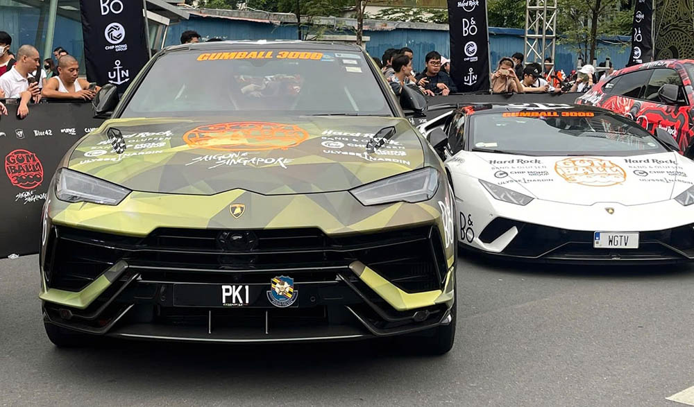 Siêu xe Lamborghini Urus Performante phiên bản Essenza SCV12 Edition ở Gumball 3000 năm 2024. Ảnh: Thanh Vũ