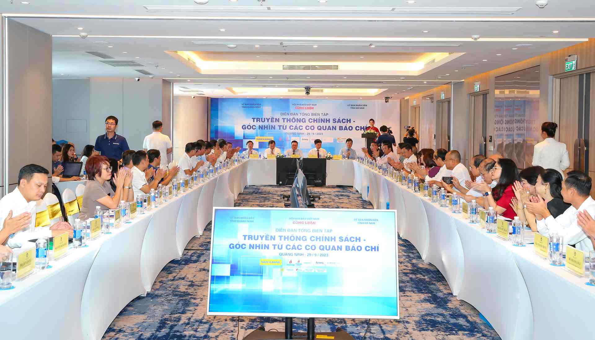 The 2023 Editors' Forum has the theme "Policy Communication - Perspectives from Press Agencies". Photo: Vietnam Journalists Association