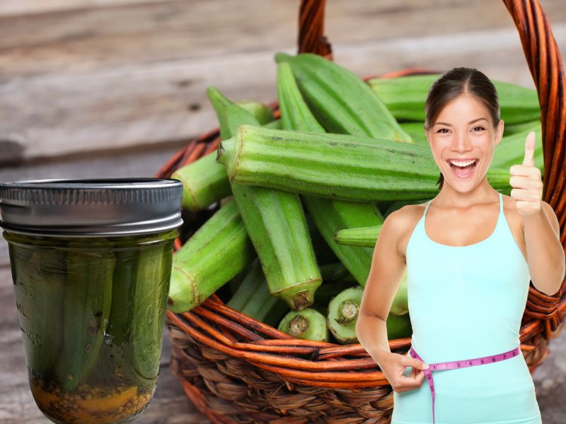 Lợi ích của nước đậu bắp trong giảm cân, mỡ nội tạng. Đồ họa: Hạ Mây