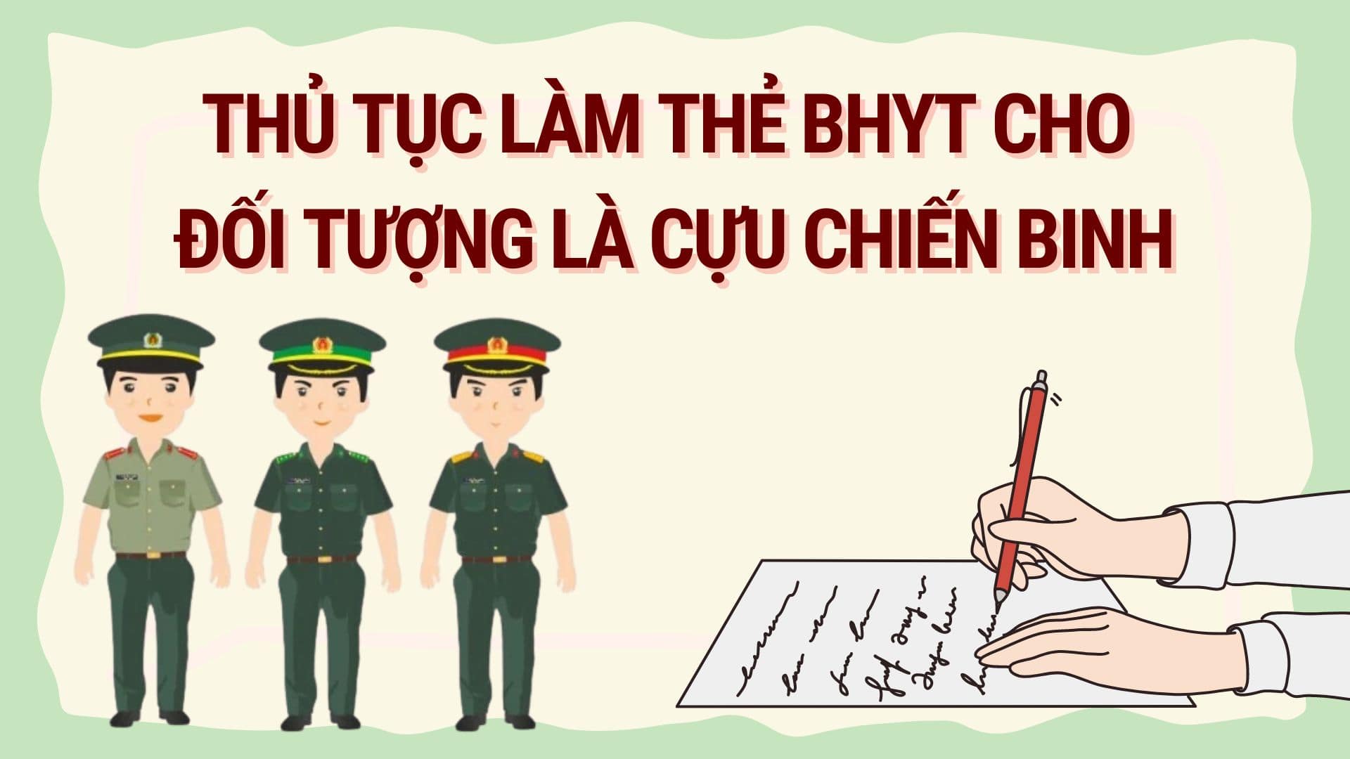 Cách làm thẻ bảo hiểm y tế cho cựu chiến binh cụ thể ra sao? Đồ họa: Hoàng Lê