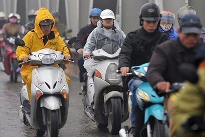 Khong khi lanh kem mua dong sap tran vao mien Bac. Anh: LDO