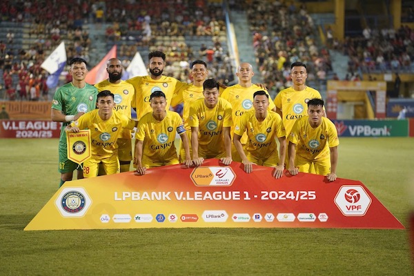 Cau lac bo Thanh Hoa gianh chien thang 1-0 truoc Cong an Ha Noi tai vong 2 V.League. Anh: Minh Dan