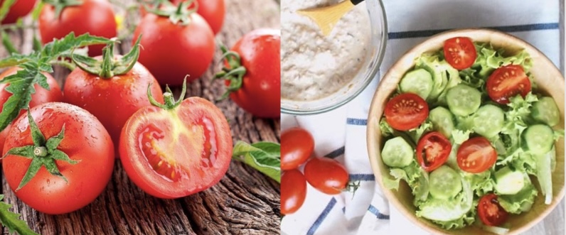 Ăn cà chua thế nào để giảm mỡ nội tạng. Đồ hoạ: Hương Giang 