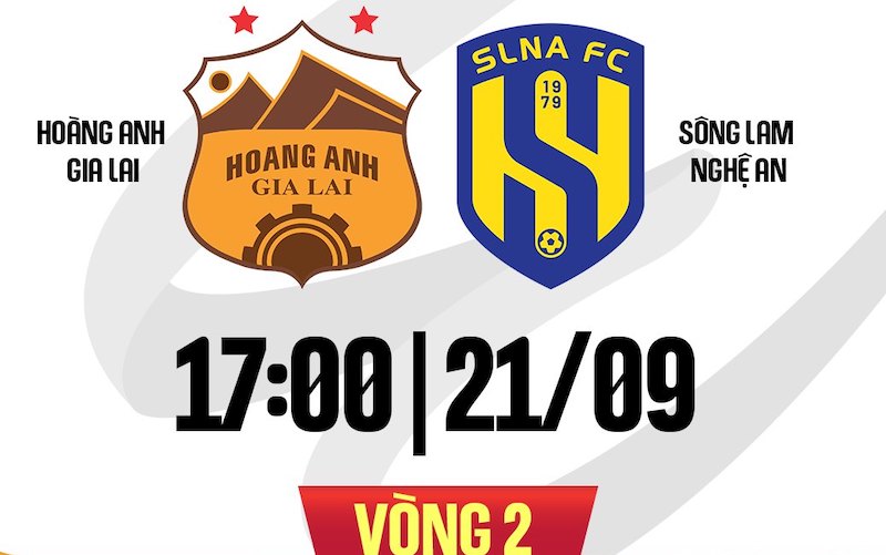 Hoàng Anh Gia Lai gặp Sông Lam Nghệ An tại vòng 2 V.League 2024-2025. Ảnh: FPT Play