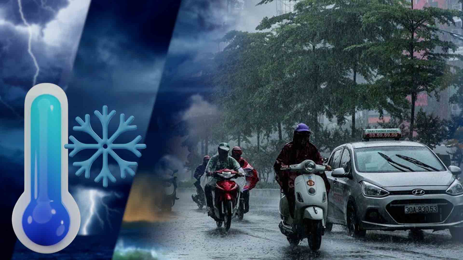 Không khí lạnh sắp tác động, dự báo thời gian Bắc Bộ mưa to