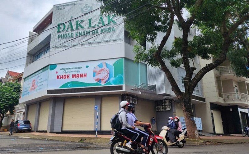 Một góc Phòng khám Đa khoa Đắk Lắk, nơi  bệnh nhân Y.H.N đến thăm khám và tử vong không lâu sau đó. Ảnh: Bảo Trung