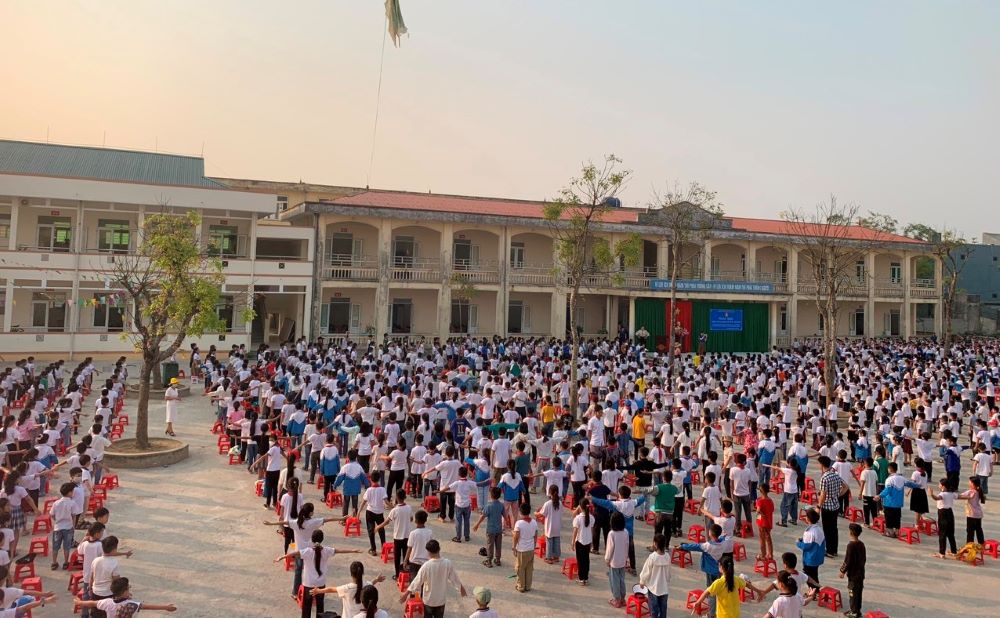 Trường Tiểu học Hải Thượng (thị xã Nghi Sơn, tỉnh Thanh Hóa). Ảnh: Minh Hoàng