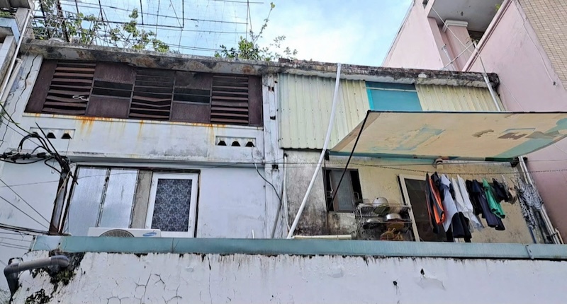 Chung cư nguy hiểm cấp C ở Đà Nẵng. Ảnh: Nguyễn Linh