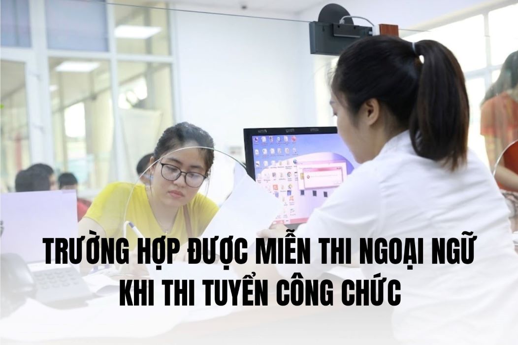 Nghị định 116/2024/NĐ-CP sửa đổi, bổ sung một số quy định về tuyển dụng, sử dụng và quản lý công chức, nêu rõ 3 trường hợp được miễn thi ngoại ngữ khi thi tuyển công chức. Đồ họa: Anh Đức